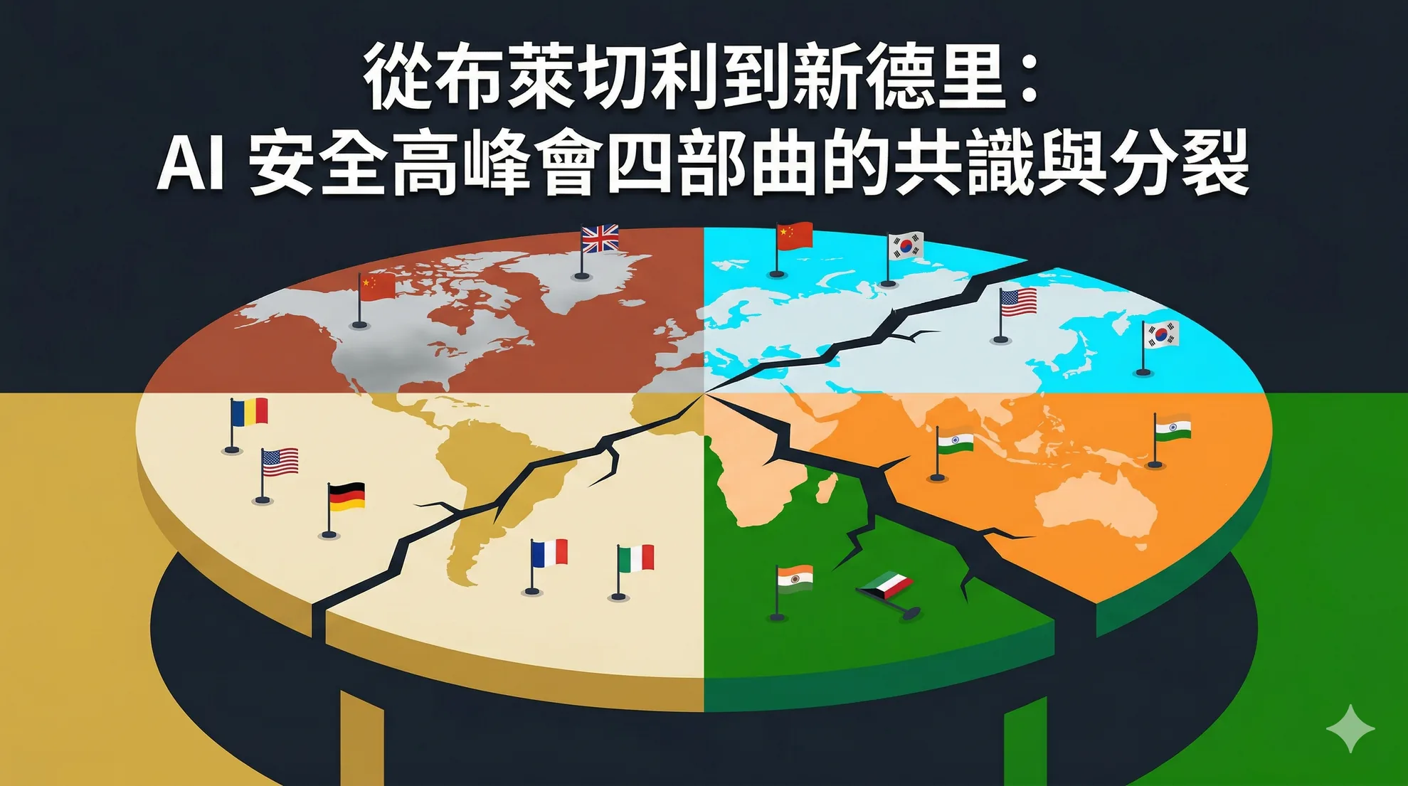 從布萊切利到新德里：AI 安全高峰會四部曲的共識與分裂