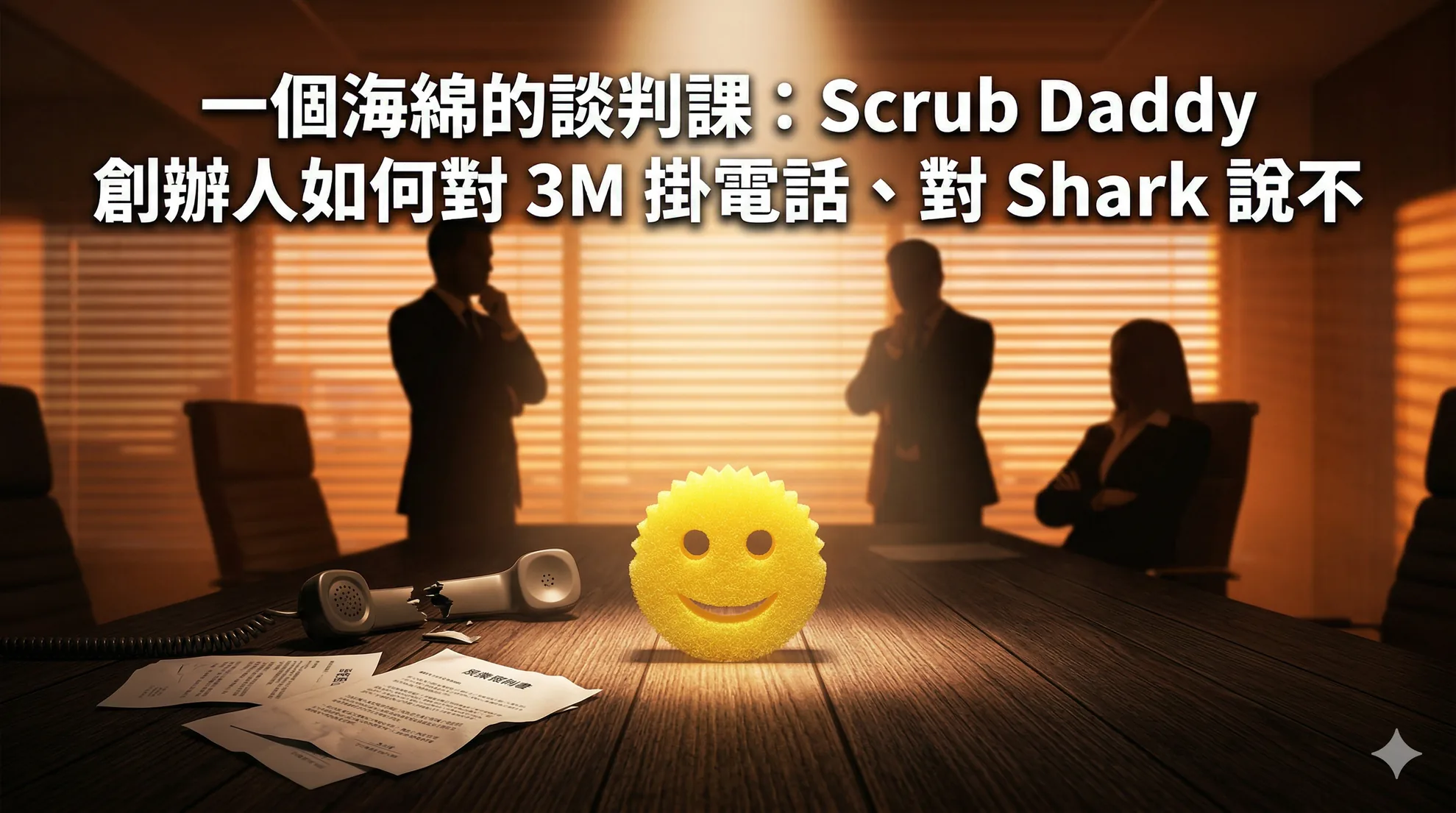 一個海綿的談判課：Scrub Daddy 創辦人如何對 3M 掛電話、對 Shark 說不