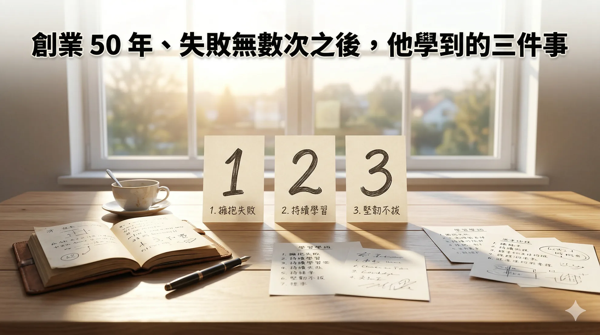 創業 50 年、失敗無數次之後，他學到的三件事