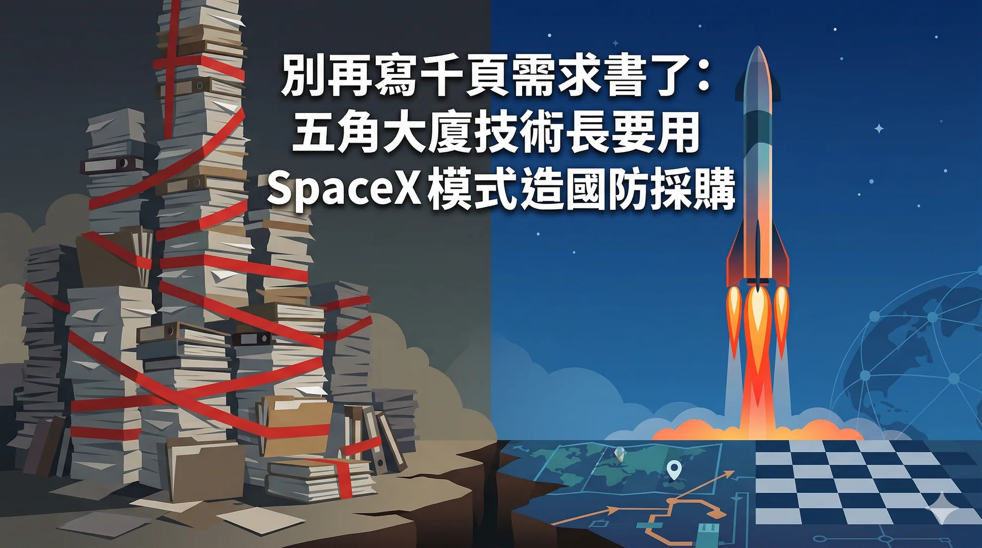 別再寫千頁需求書了：五角大廈技術長要用 SpaceX 模式重造國防採購
