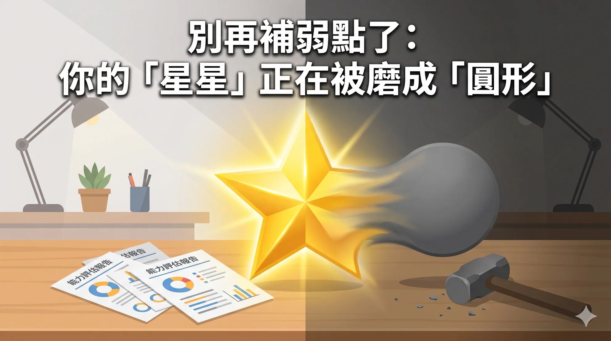 別再補弱點了：你的「星星」正在被磨成「圓形」