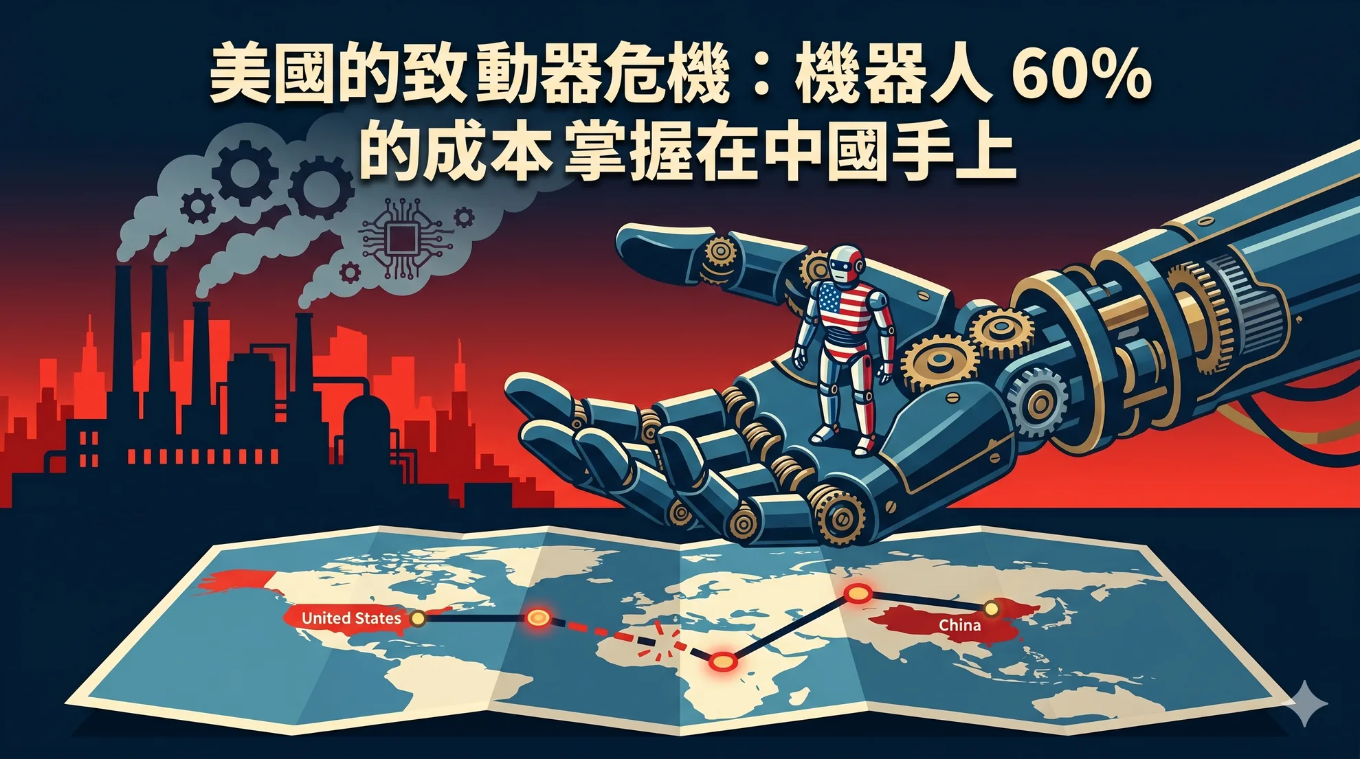 美國的致動器危機:機器人 60% 的成本掌握在中國手上