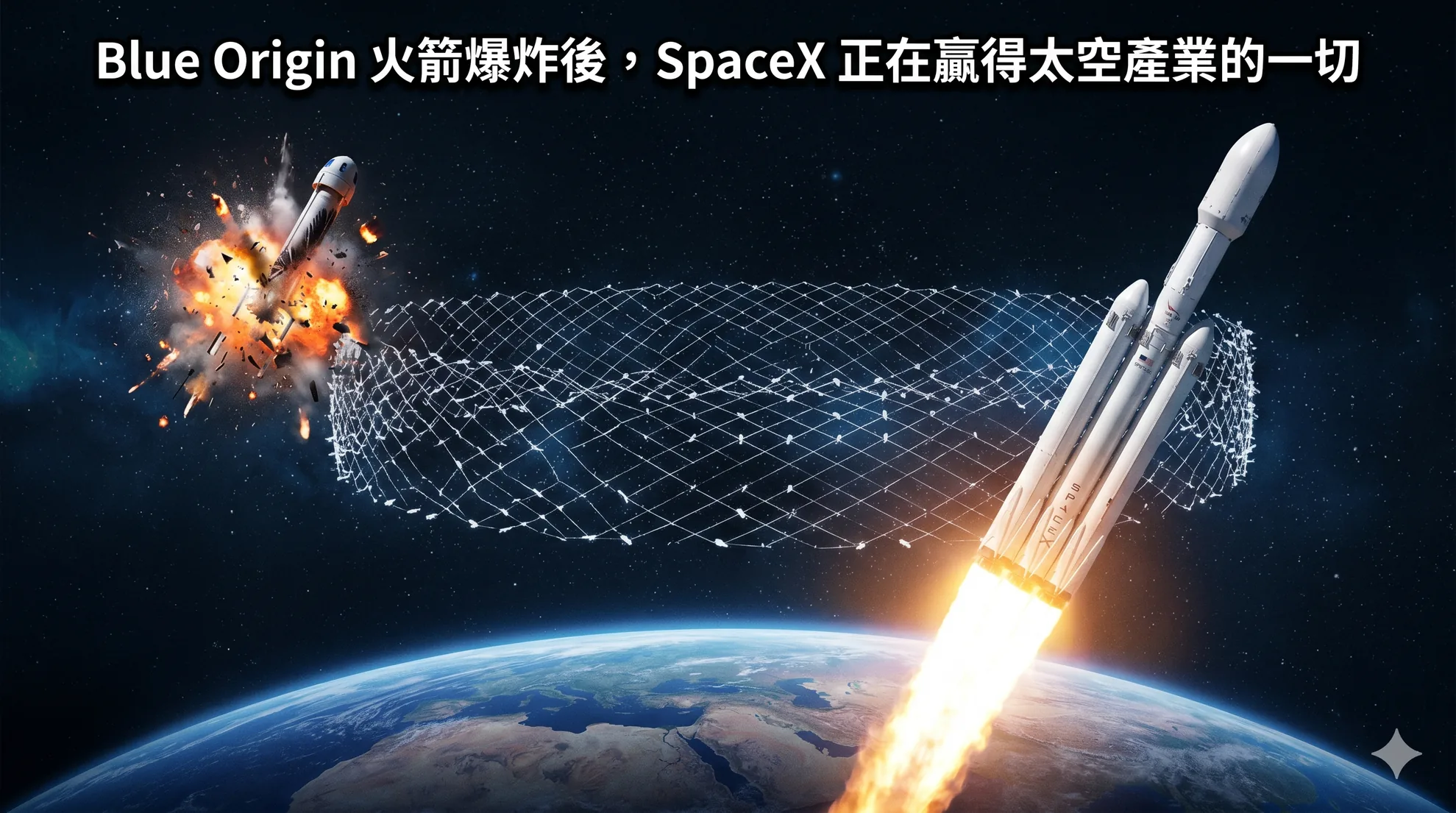 Blue Origin 火箭爆炸後,SpaceX 正在贏得太空產業的一切
