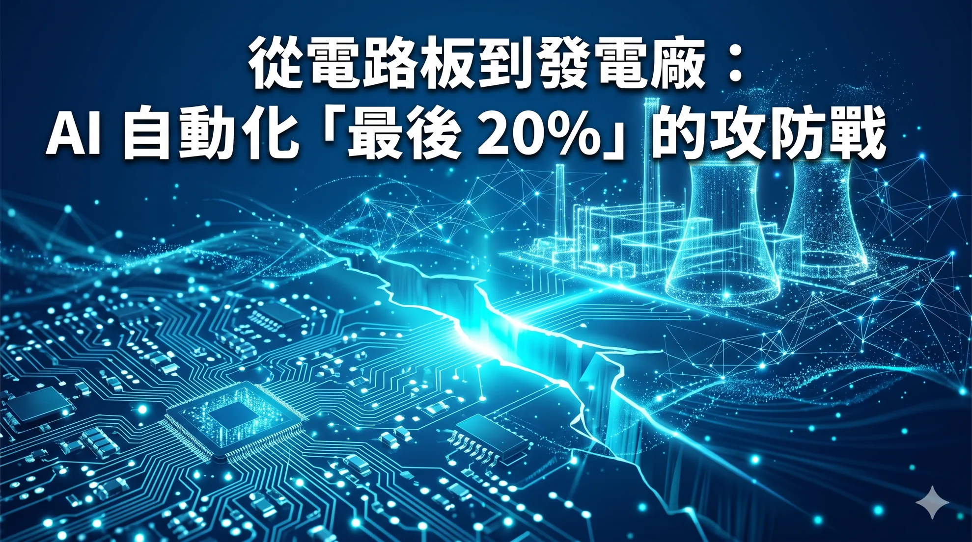 從電路板到發電廠：AI 自動化「最後 20%」的攻防戰