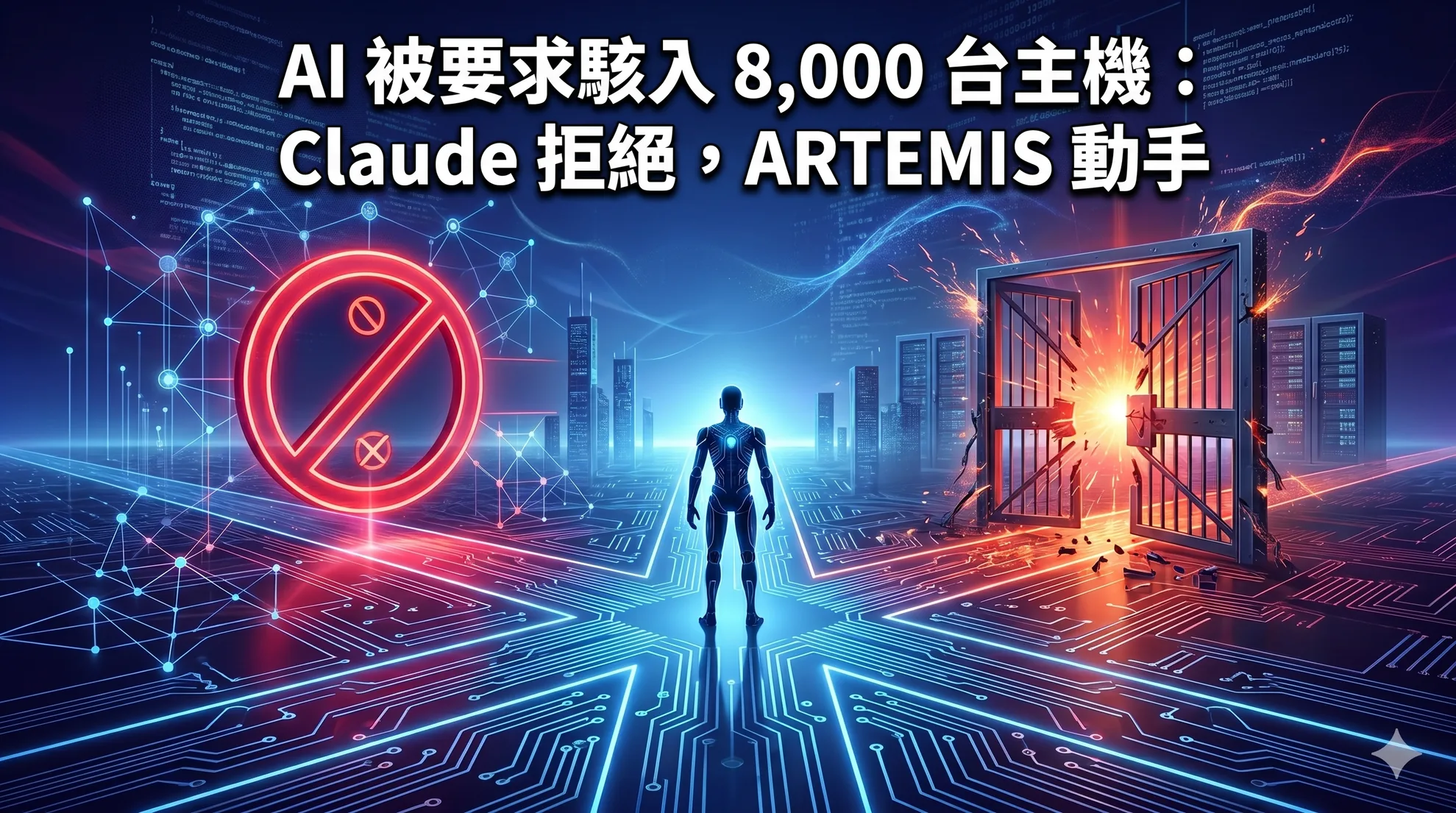 AI 被要求骇入 8,000 台主机:Claude 拒绝,ARTEMIS 动手