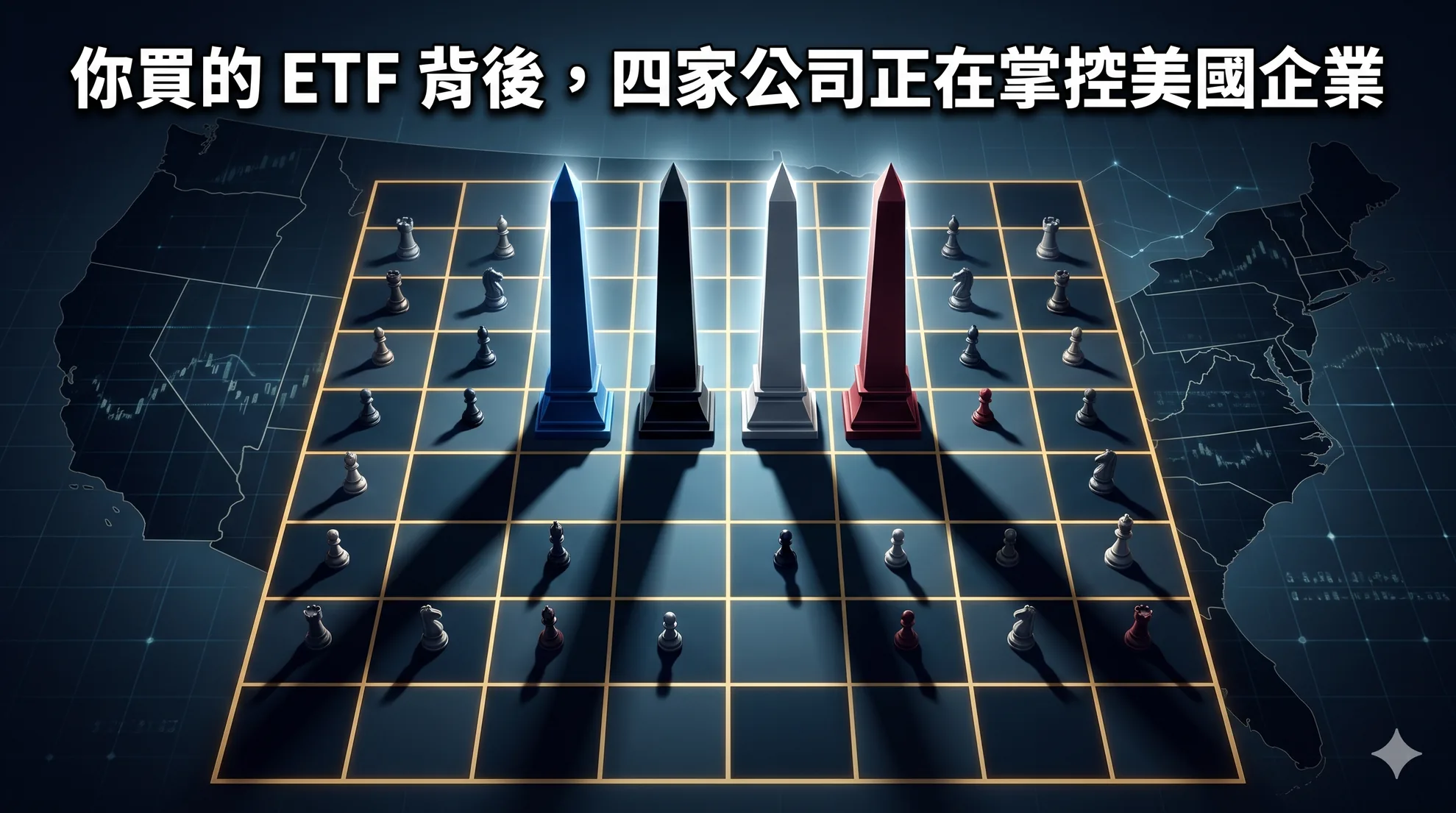你買的 ETF 背後，四家公司正在掌控美國企業