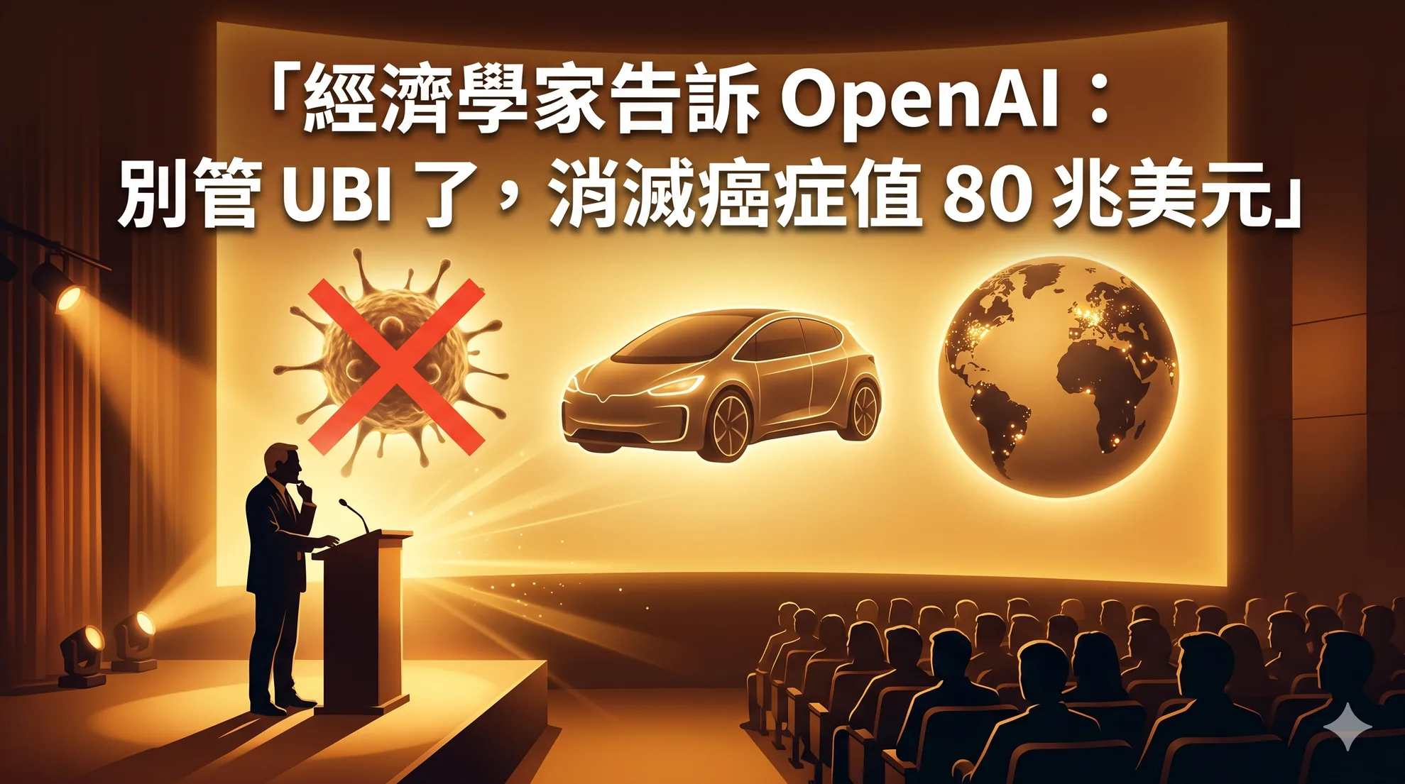 经济学家告诉 OpenAI：别管 UBI 了，消灭癌症值 80 兆美元