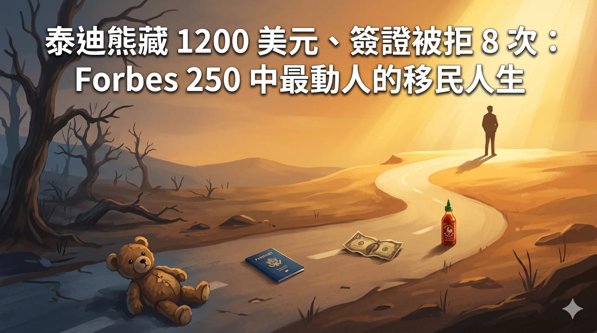 泰迪熊藏 1200 美元、签证被拒 8 次:Forbes 250 中最动人的移民人生