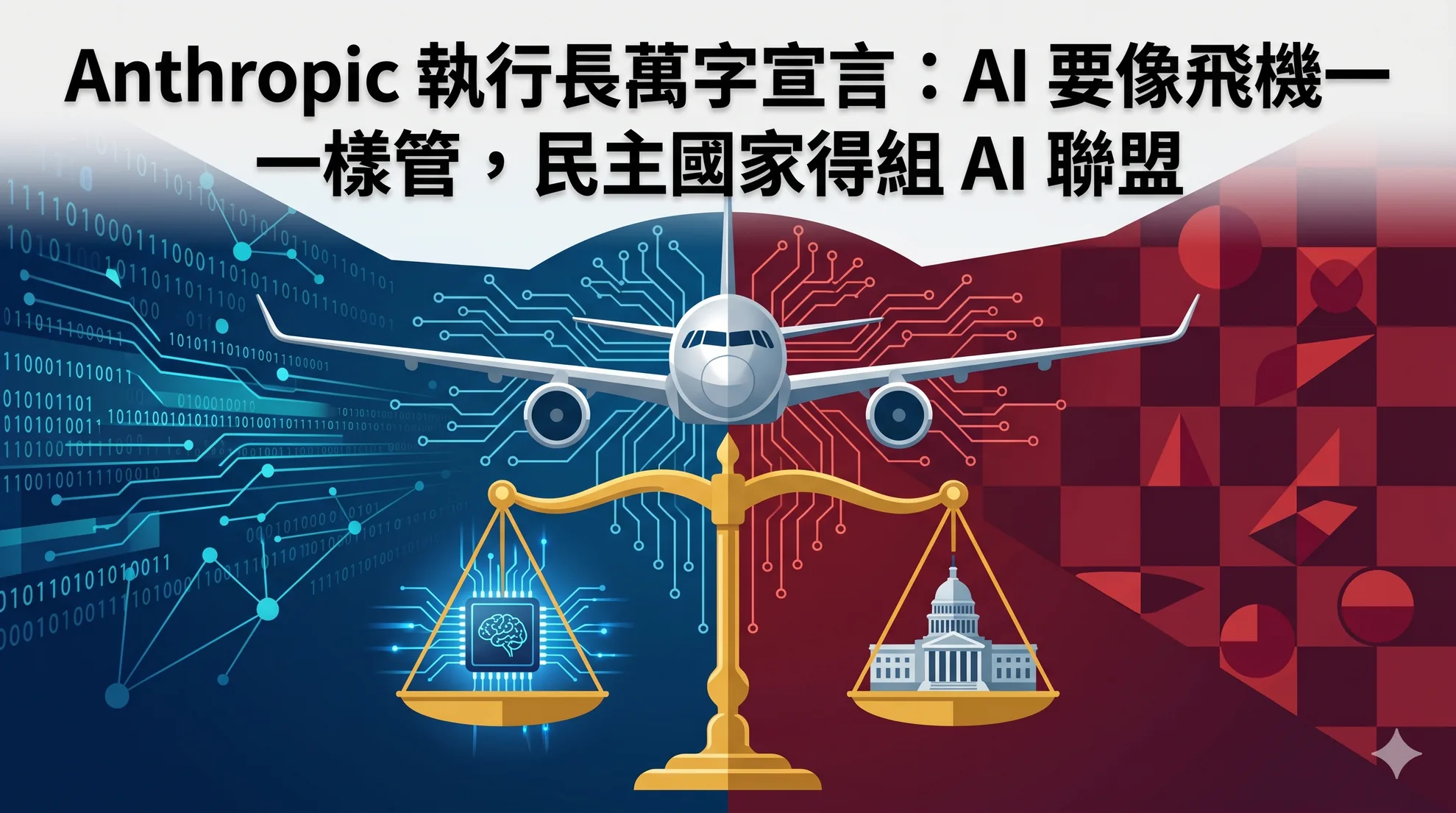 Anthropic 執行長萬字宣言：AI 要像飛機一樣管，民主國家得組 AI 聯盟